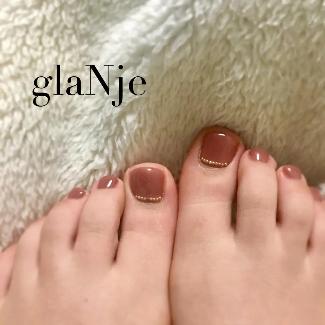 ネイル フットネイル ワンカラーネイル glaNje部谷 (オーナー)のネイルデザイン