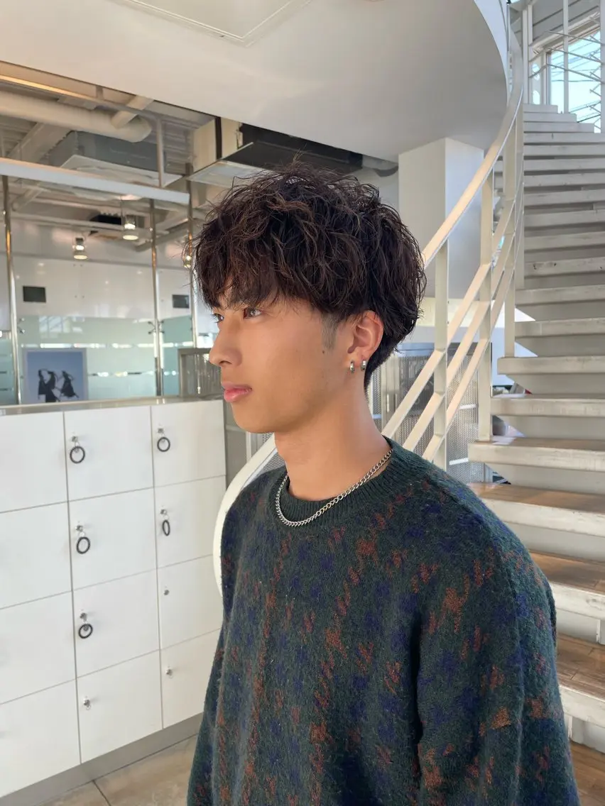 パーマ メンズ カット／ブリーチ🐏 モデル募集中 ナナホのヘアスタイル