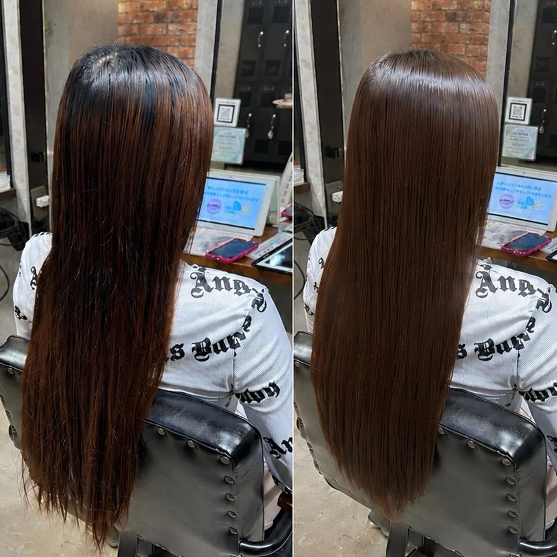 カラー ブリーチ ブラウンカラー ショコラブラウン 透明感カラー ブリーチなしカラー ヘアカラー 透明感カラー🫧 AOのヘアスタイル