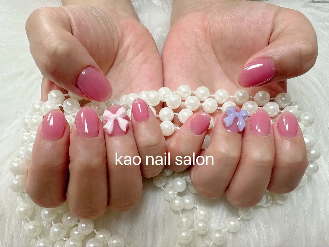 ネイル チークネイル 長さ出し フレンチネイル ジェルネイル ガラスフレンチ ハンドネイル kao nail マグネット/長さだしのネイルデザイン