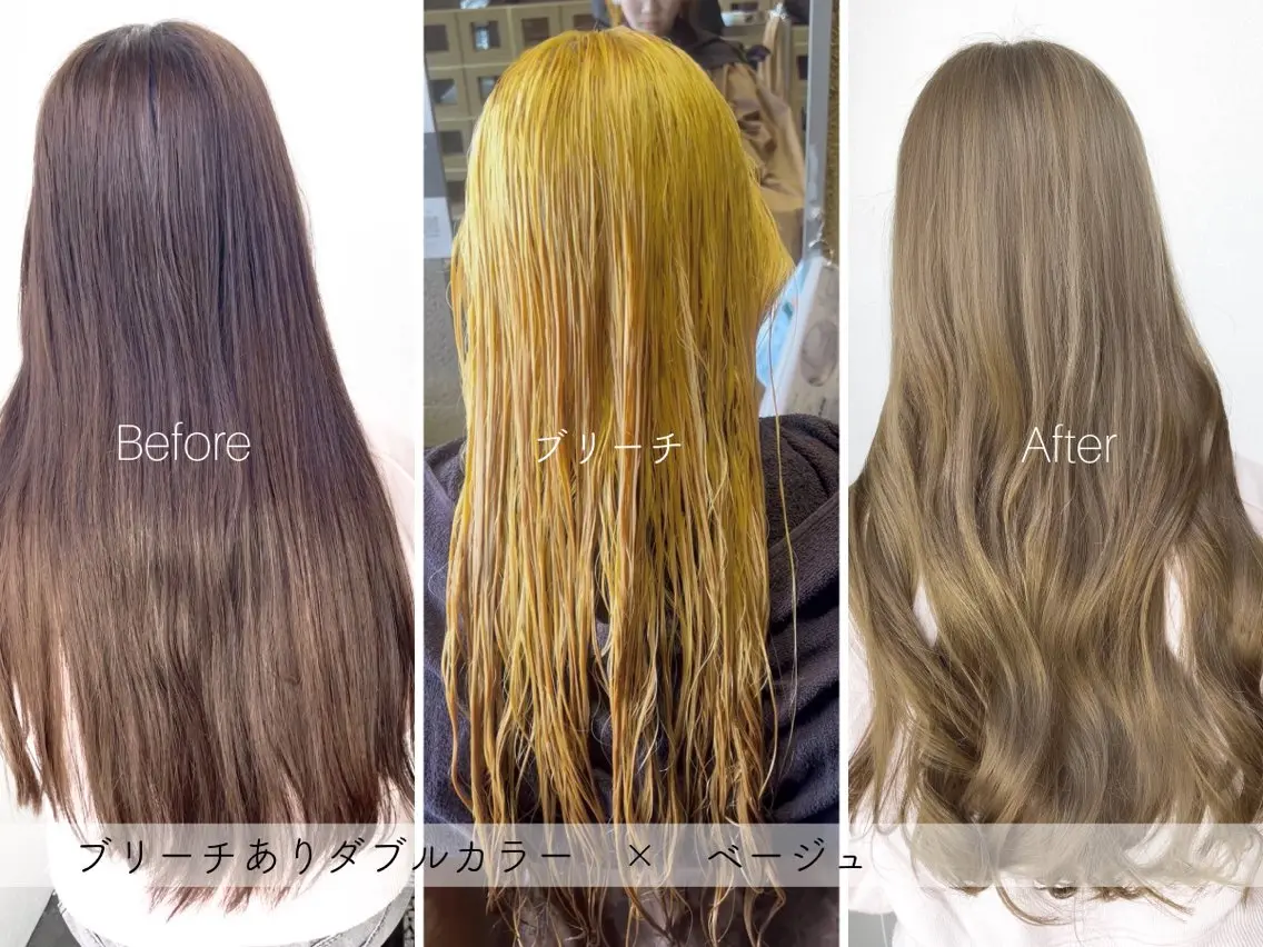 カラー ブリーチ ダブルカラー SARAJU 仁川店【カラー特化】のヘアスタイル
