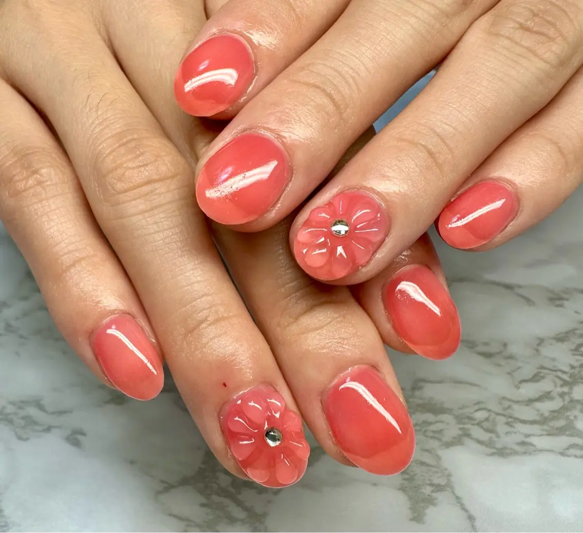 ネイル フレンチネイル マグネットネイル マグネットフレンチ ニュアンスネイル ワンカラーネイル Mai’s nailのネイルデザイン