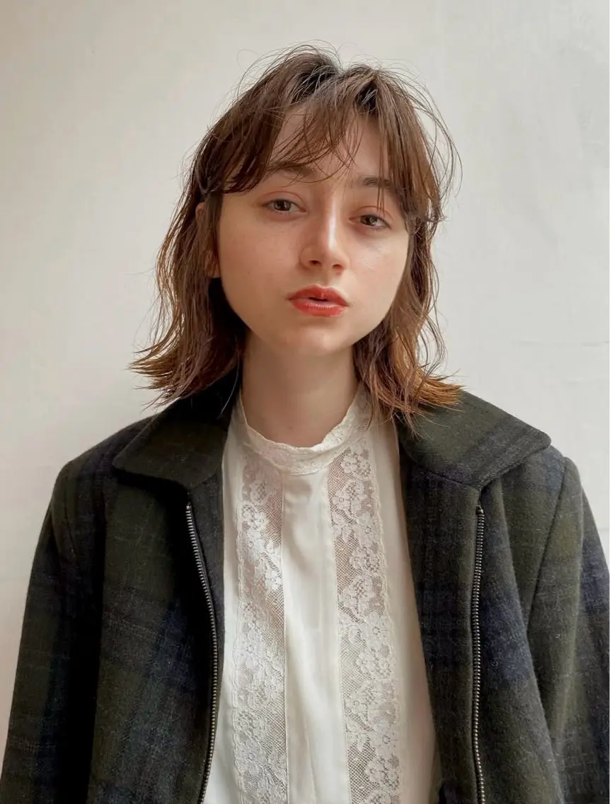 ミディアム カット sakaguchi 似合わせカットのヘアスタイル