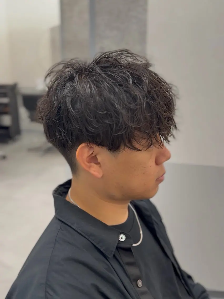 ショート パーマ メンズ カット パーマ トリートメント ヘッドスパ 【tocca茨木】 MOMOKAのヘアスタイル