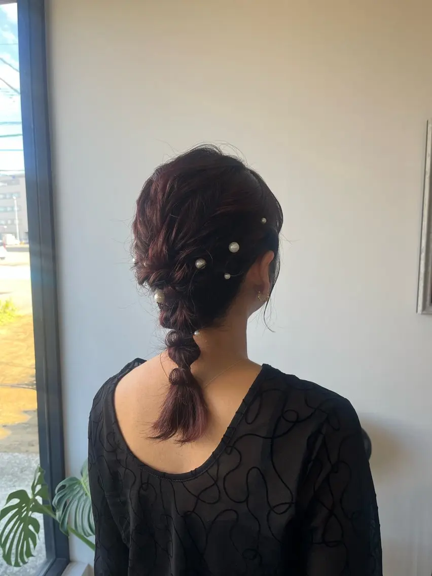 ヘアアレンジ キヨハラ リコのヘアスタイル
