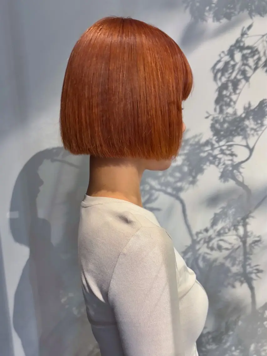 ショート 切りっぱなしボブ ボブ ボブ ホノカのヘアスタイル