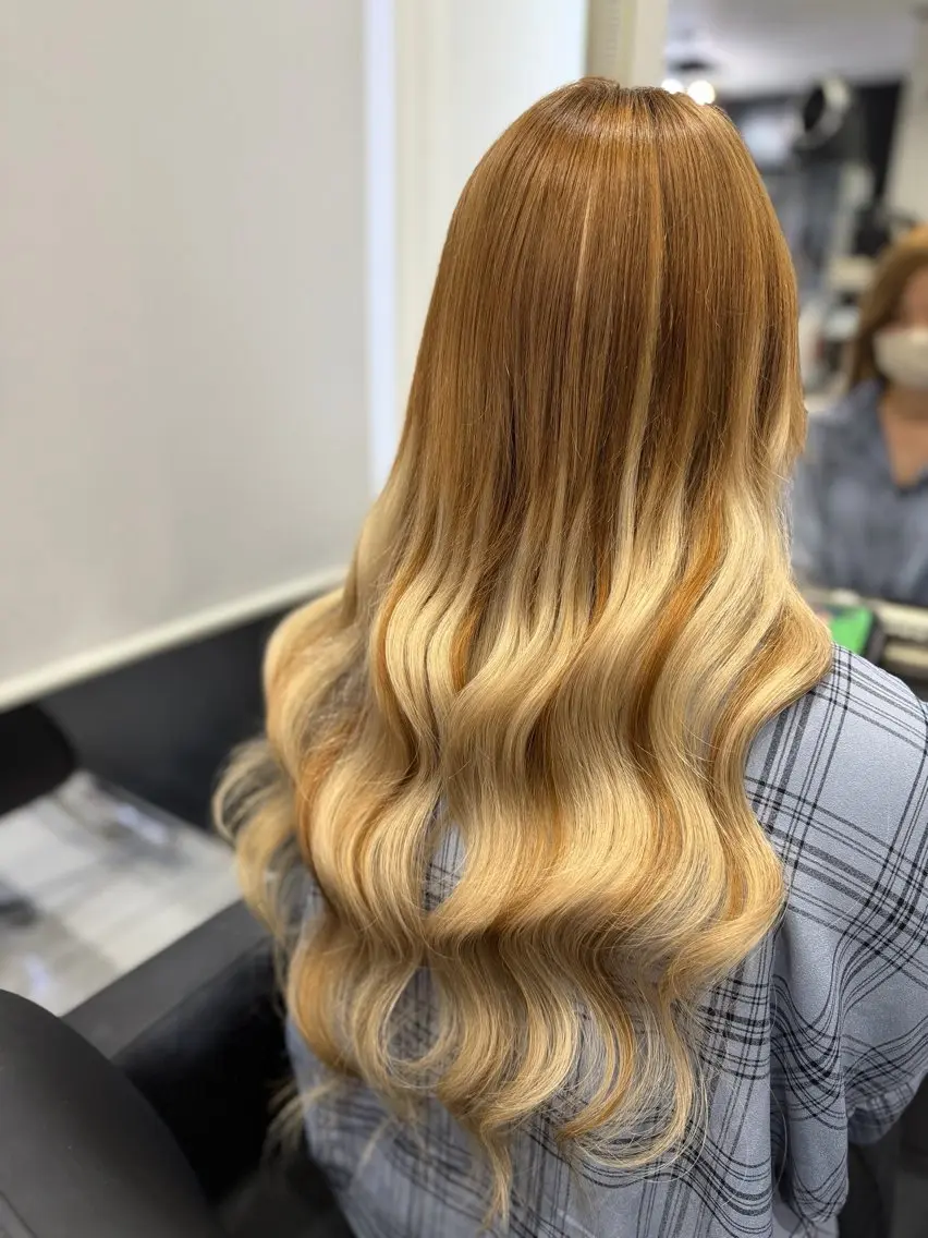 ロング ヘアカラー エクステ エクステ ひょう/germeのヘアスタイル