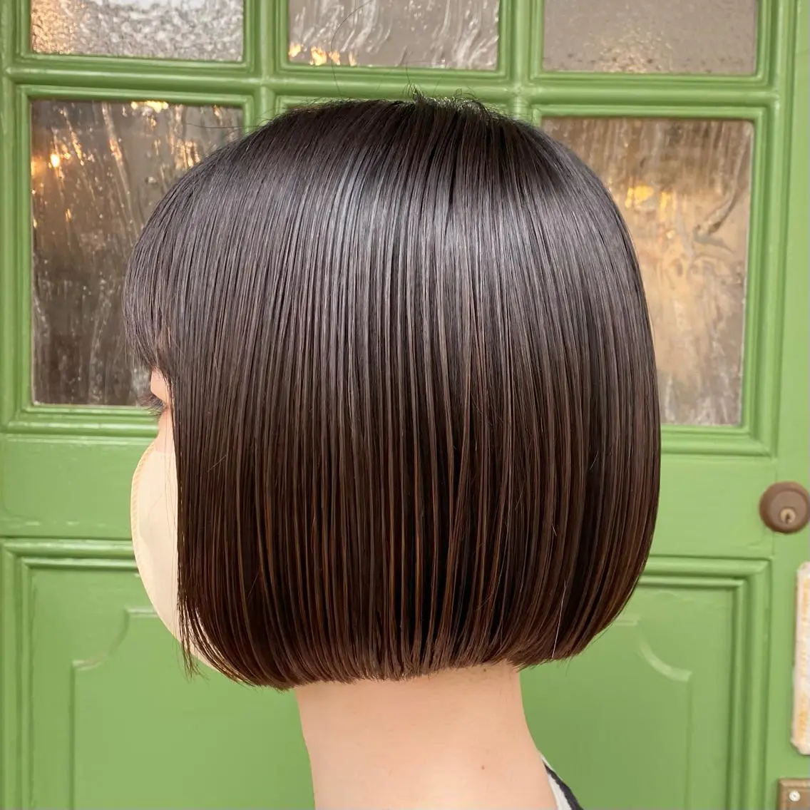 ショート ボブ カット ヘッドスパ BRITS 渡辺 菜々子のヘアスタイル