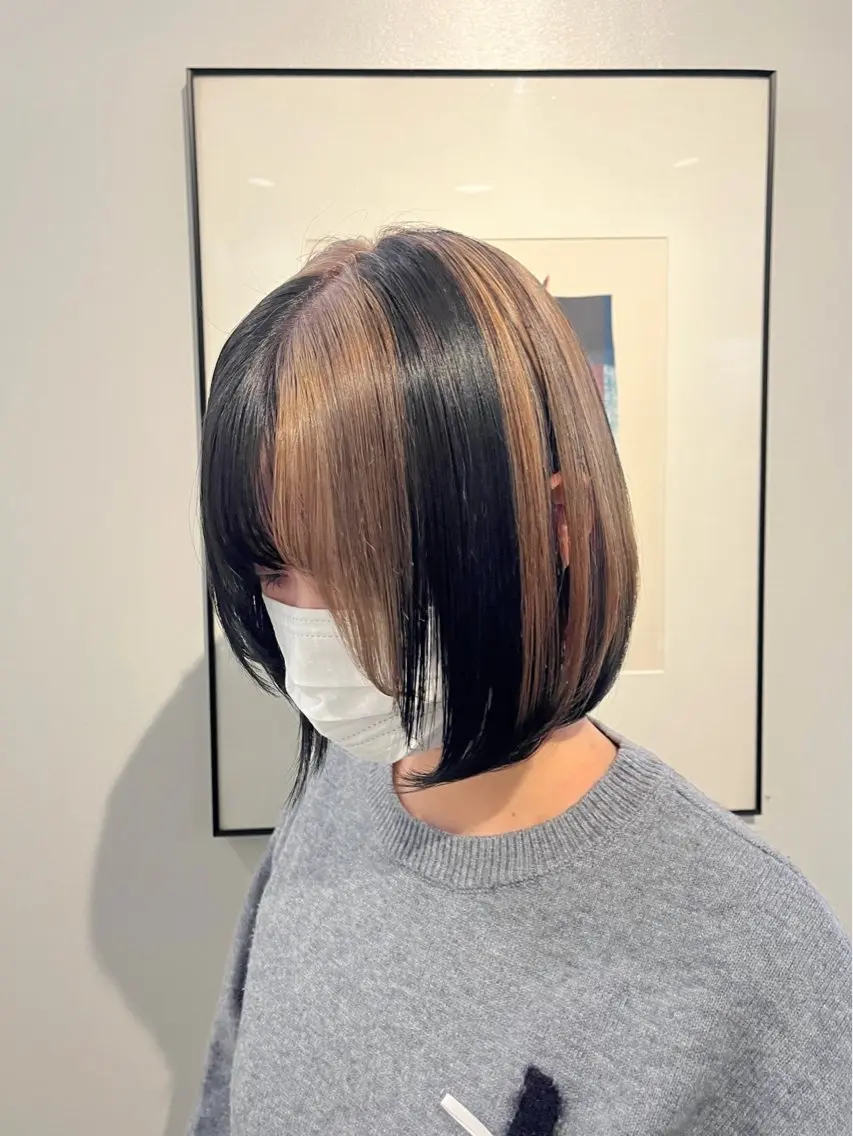 ミディアム カラー フルカワ リナのヘアスタイル