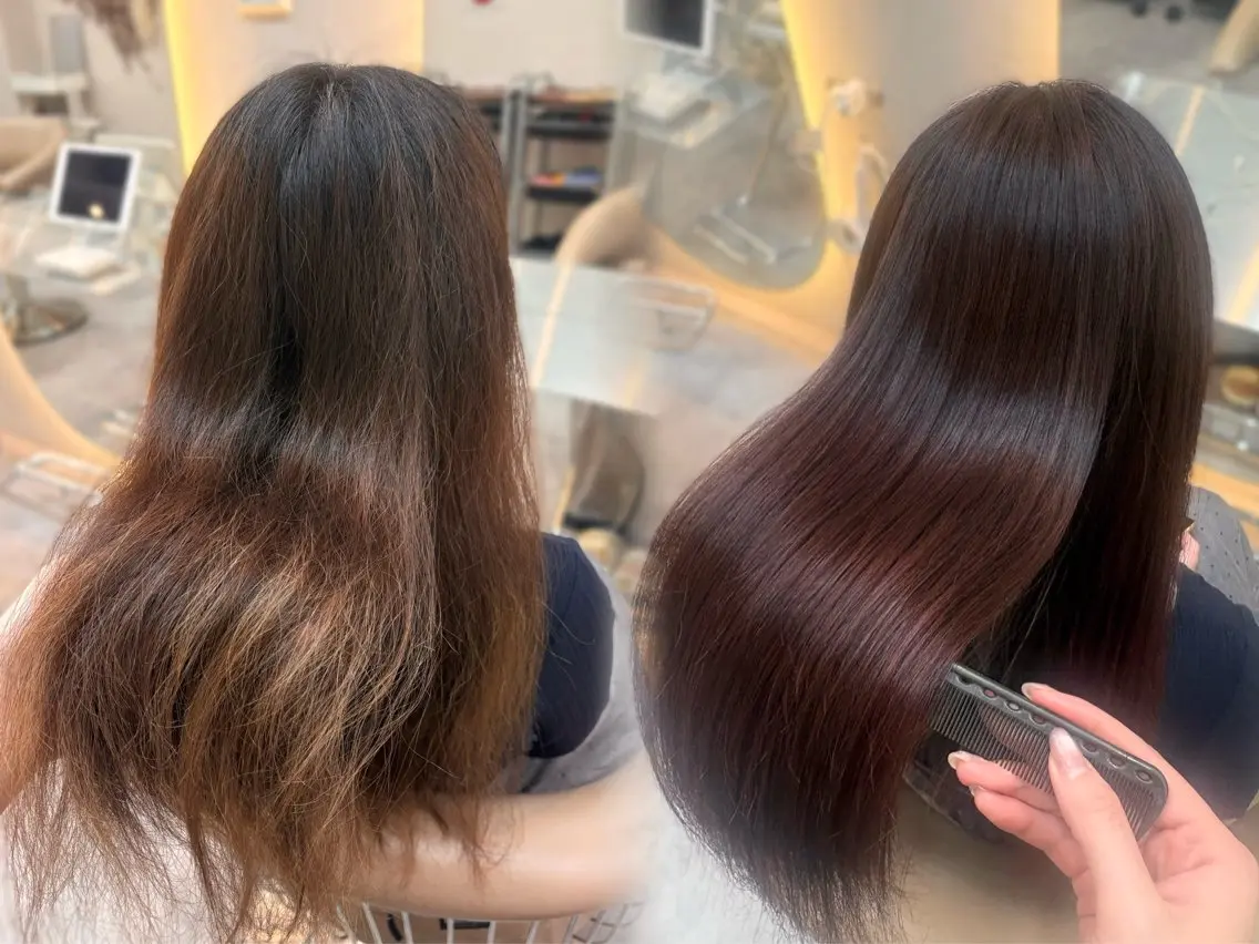 ロング カラー トリートメント ヘアカラー 🩶HARUKA/ ボブカット🩶のヘアスタイル
