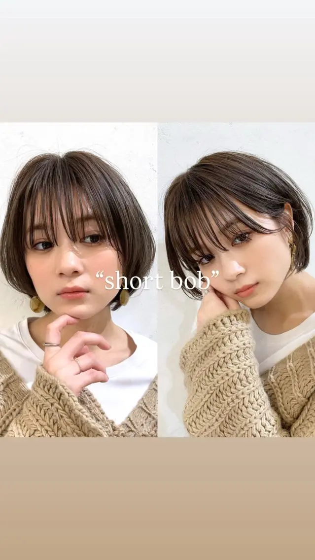 ショート ボブ/顔まわり /みそらレイヤーのヘアスタイル
