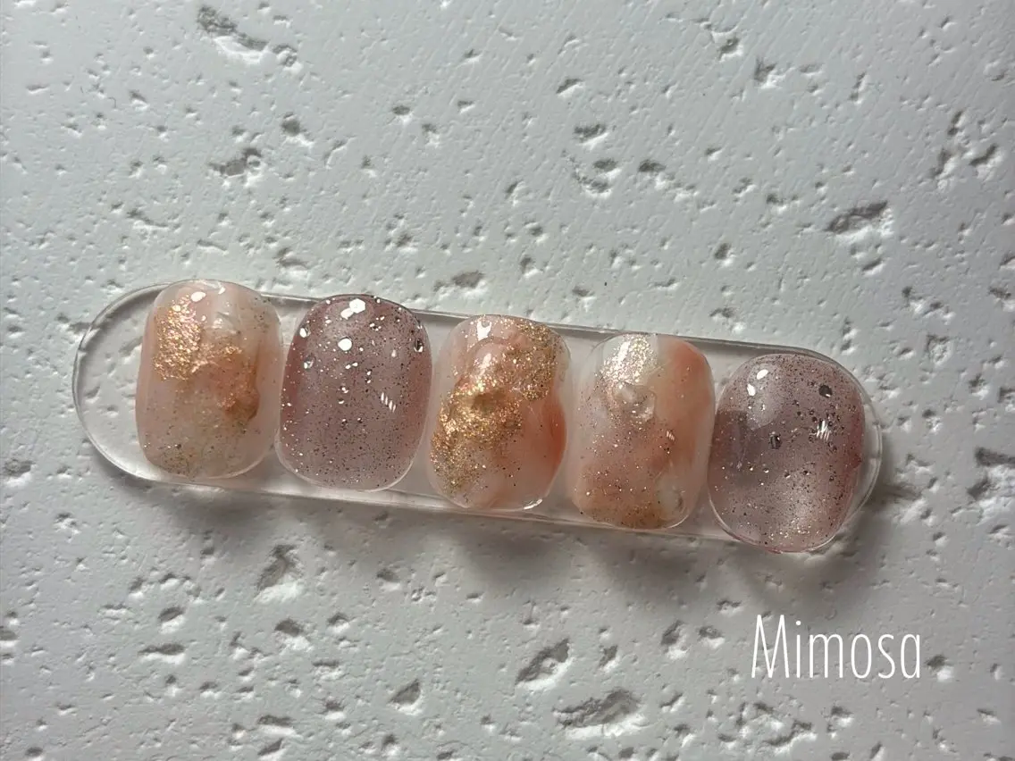 ネイル ハンドネイル 💛Mimosa💛 吉祥寺のネイルデザイン