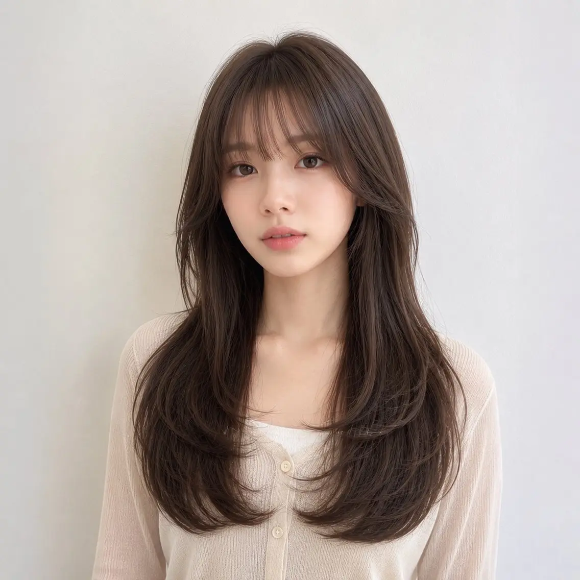 ロング カラー カット ヘアカラー トリートメント モテ🤍トレンドヘア /新宿/ワカナのヘアスタイル