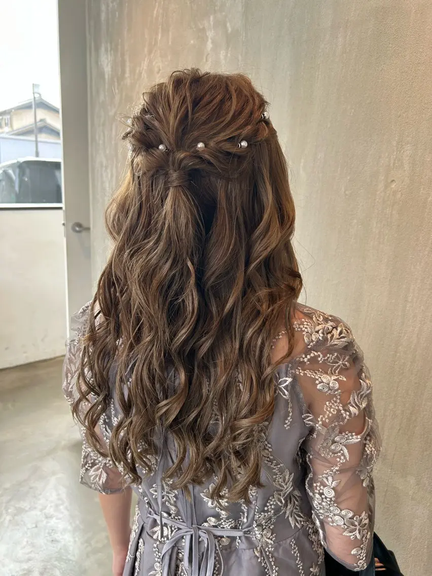 ロング ヘアカラー くろだ まみのヘアスタイル