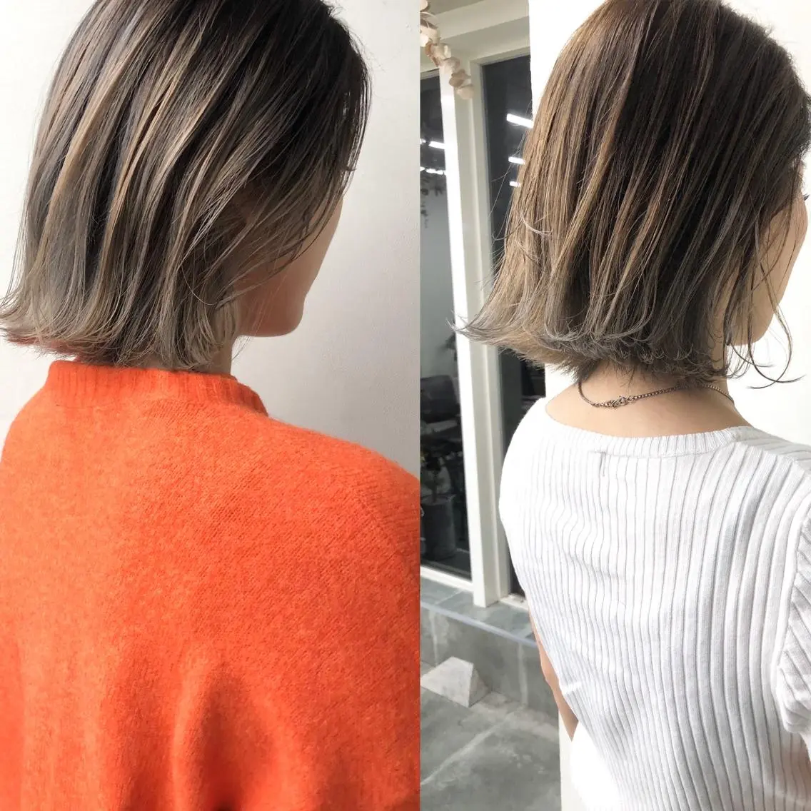 ミディアム ハイライト レイヤーカット 小澤大輔 YOLO hairのヘアスタイル