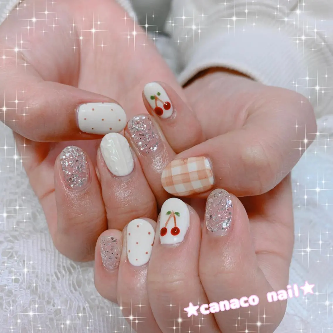 ネイル アートネイル ジェルネイル ラメ(グリッター) パラジェル ストーンネイル ベテランネイル cnc nailのネイルデザイン