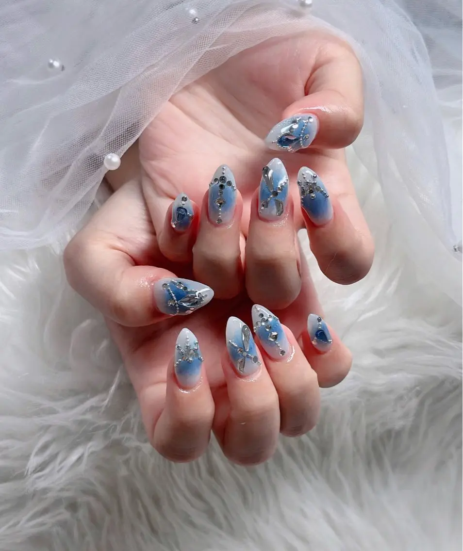 ネイル アートネイル 成人式 ジェルネイル ニュアンスネイル 夏ネイル ハンドネイル neco H.babynailのネイルデザイン