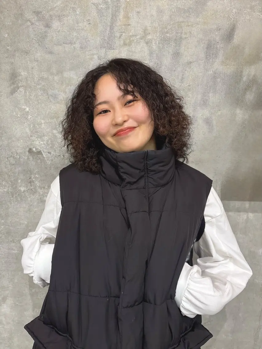 ミディアム カット パーマ ショート・ボブ 🌈chinaのヘアスタイル