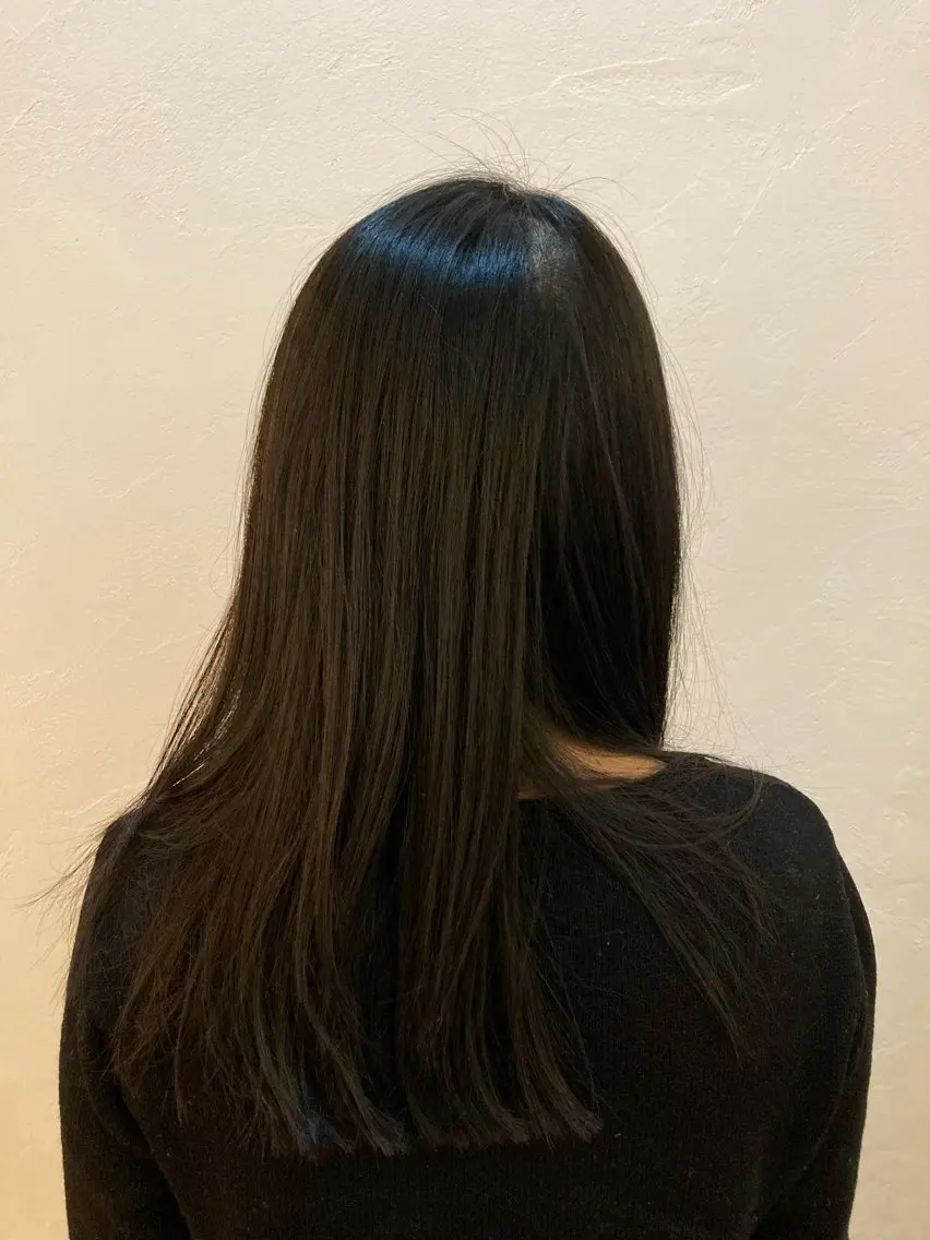 ロング カラー トリートメント クスキ カイトのヘアスタイル