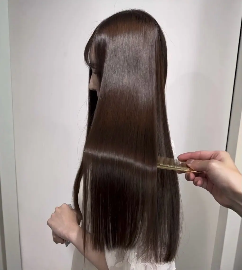 ロング カット 縮毛矯正 トリートメント ヘッドスパ ヘアセット 🫧似合わせレイヤー 透明感カラー🫧清野のヘアスタイル