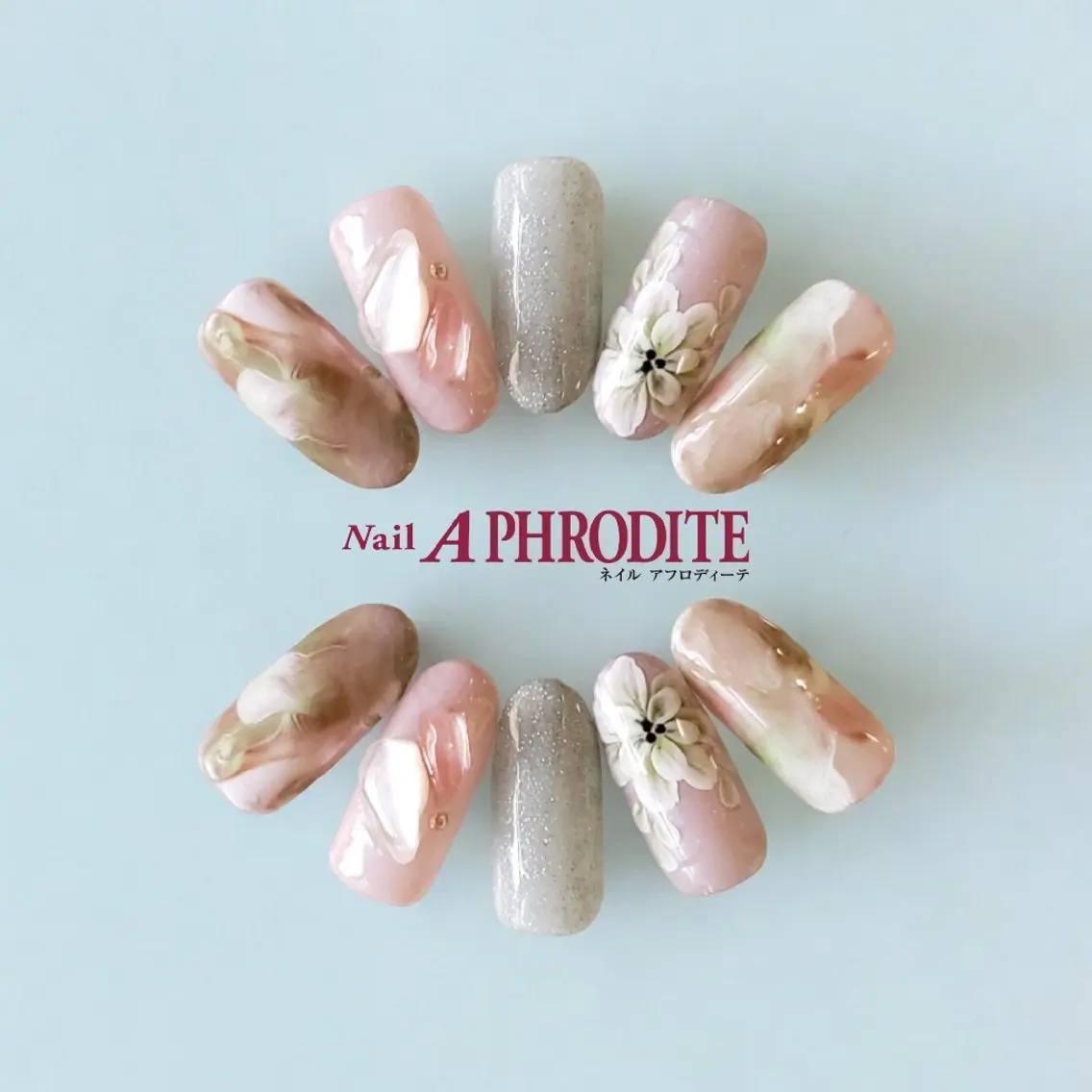 ネイル ジェルネイル ニュアンスネイル スカルプネイル ソフトジェル ネイルチップ ハンドネイル Nail Aphroditeのネイルデザイン