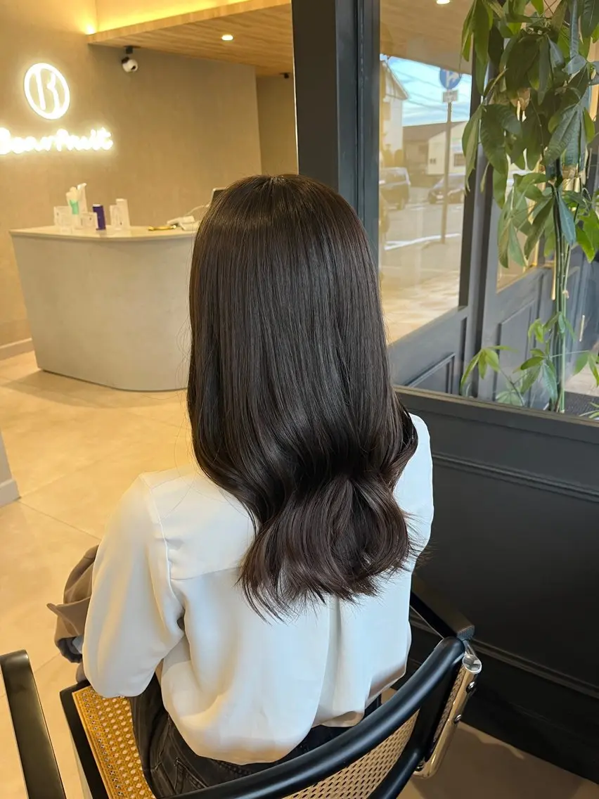カラー ベージュカラー 透明感カラー オリーブベージュ ヘアカラー トリートメント 透明感カラー🪽/ 個室スパ🫧/はるかのヘアスタイル