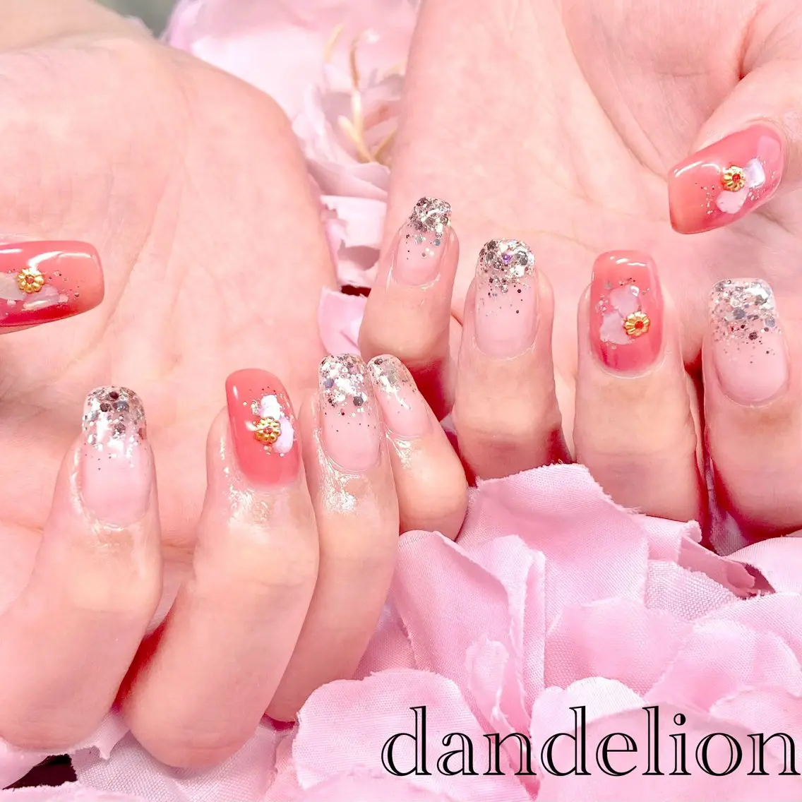 ネイル ハンドネイル ハンドケア dandelion ダンデライオンのネイルデザイン