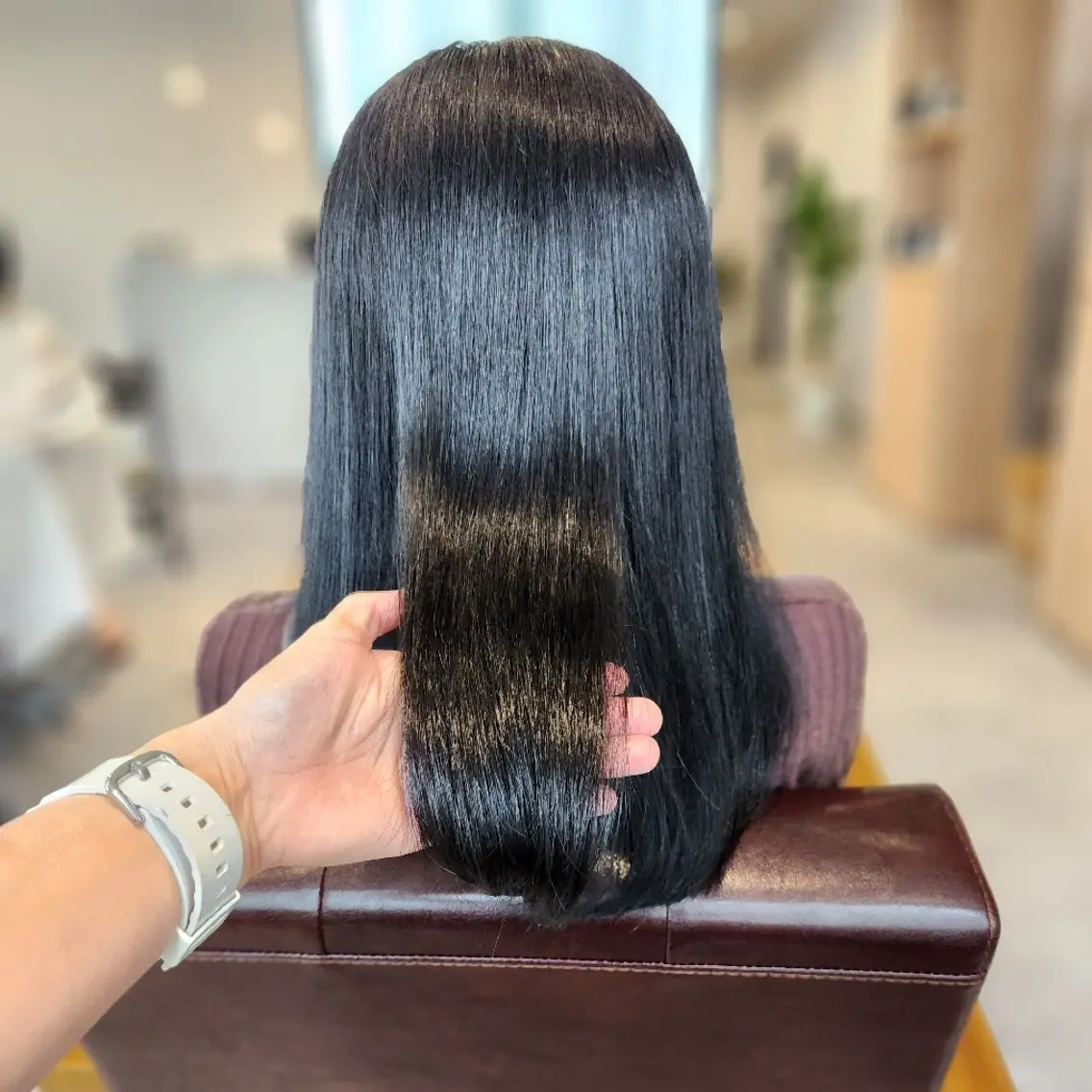 セミロング カラー 髪質改善 シールエクステ🎀 ホシノ🕒ユウカのヘアスタイル