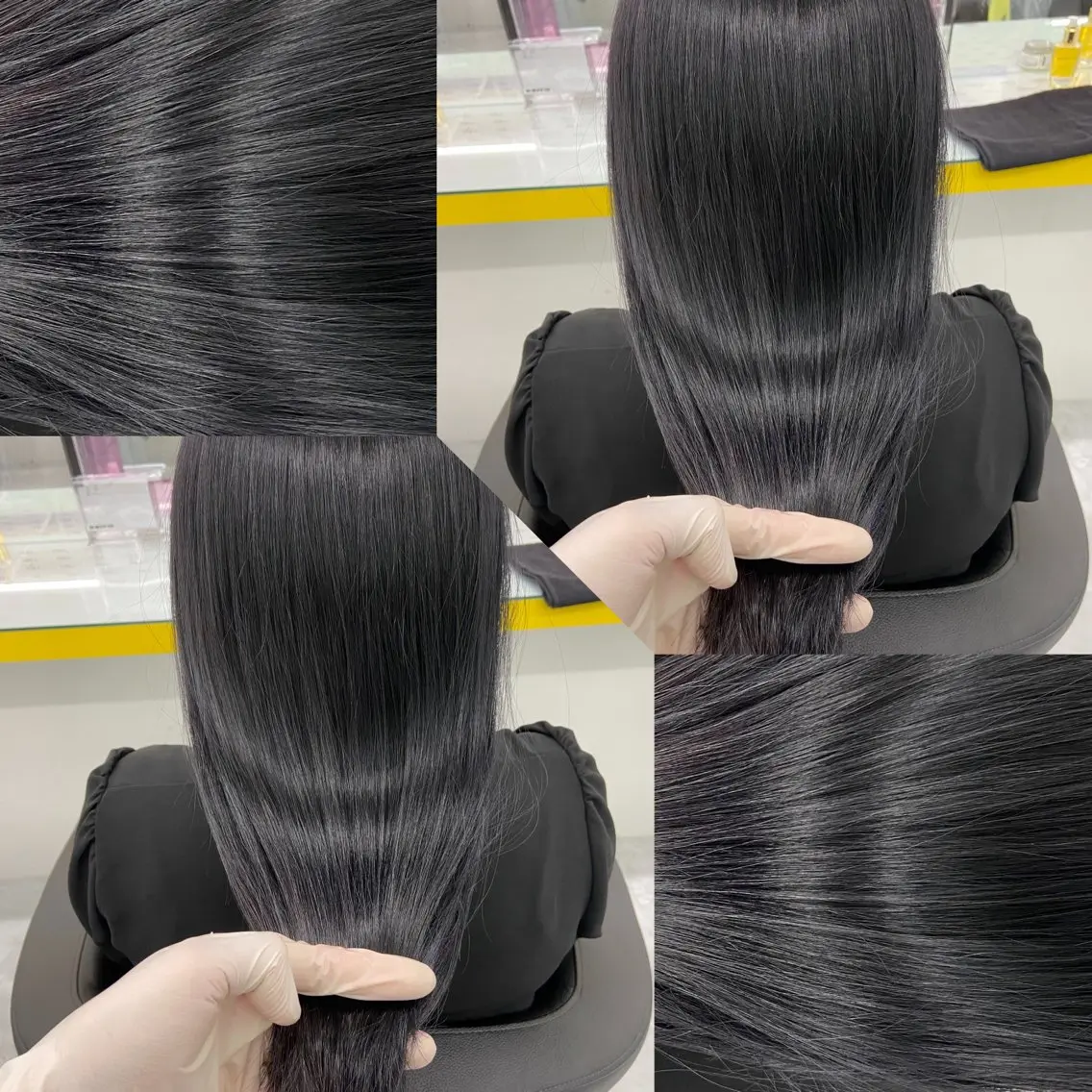 ミディアム カラー ヘアアレンジ ヘアカラー トリートメント ヘッドスパ ヘアセット 韓国風ベージュ🤎 赤みなし🌿横浜🤎のヘアスタイル