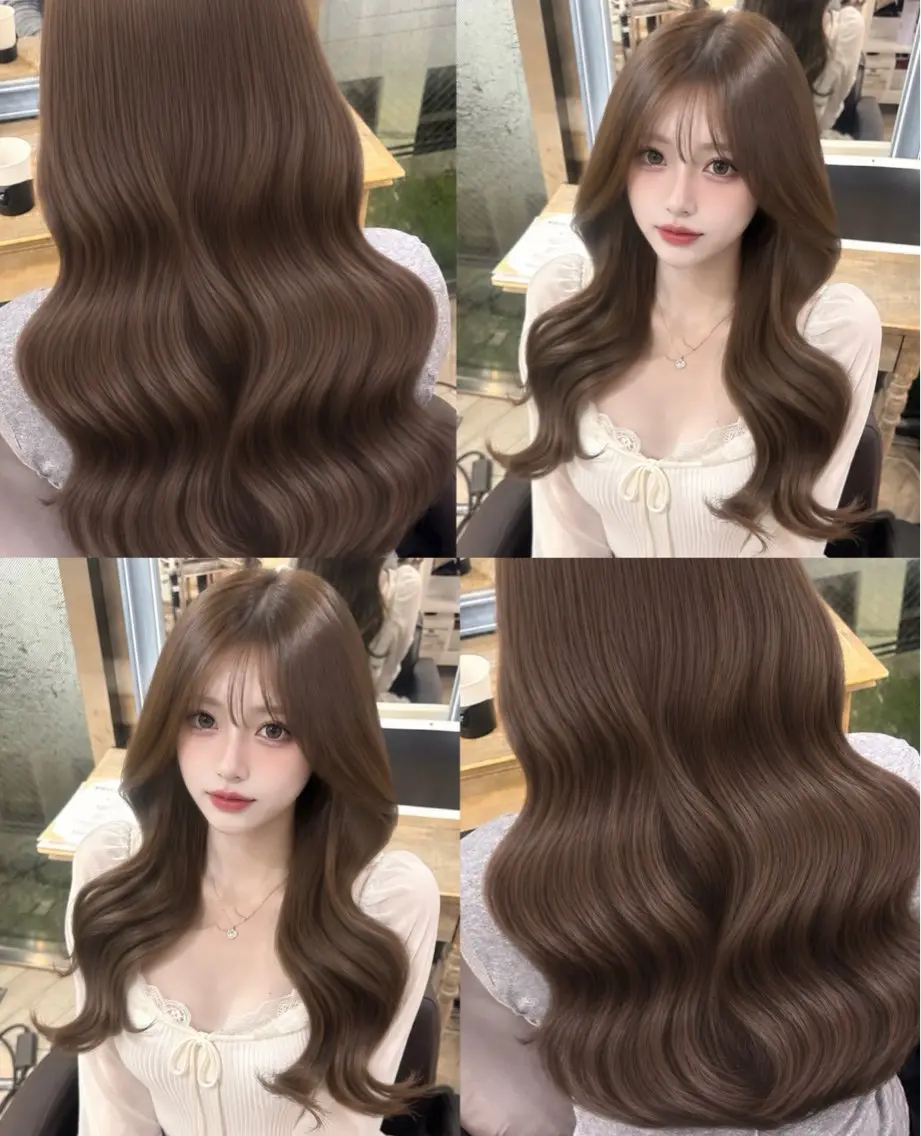 ロング カラー ミント serina ㅤ⠀ㅤ⠀のヘアスタイル
