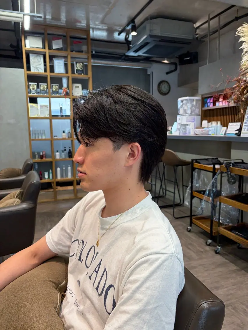 メンズ カット メンズカット パーマ飯野友喜のヘアスタイル