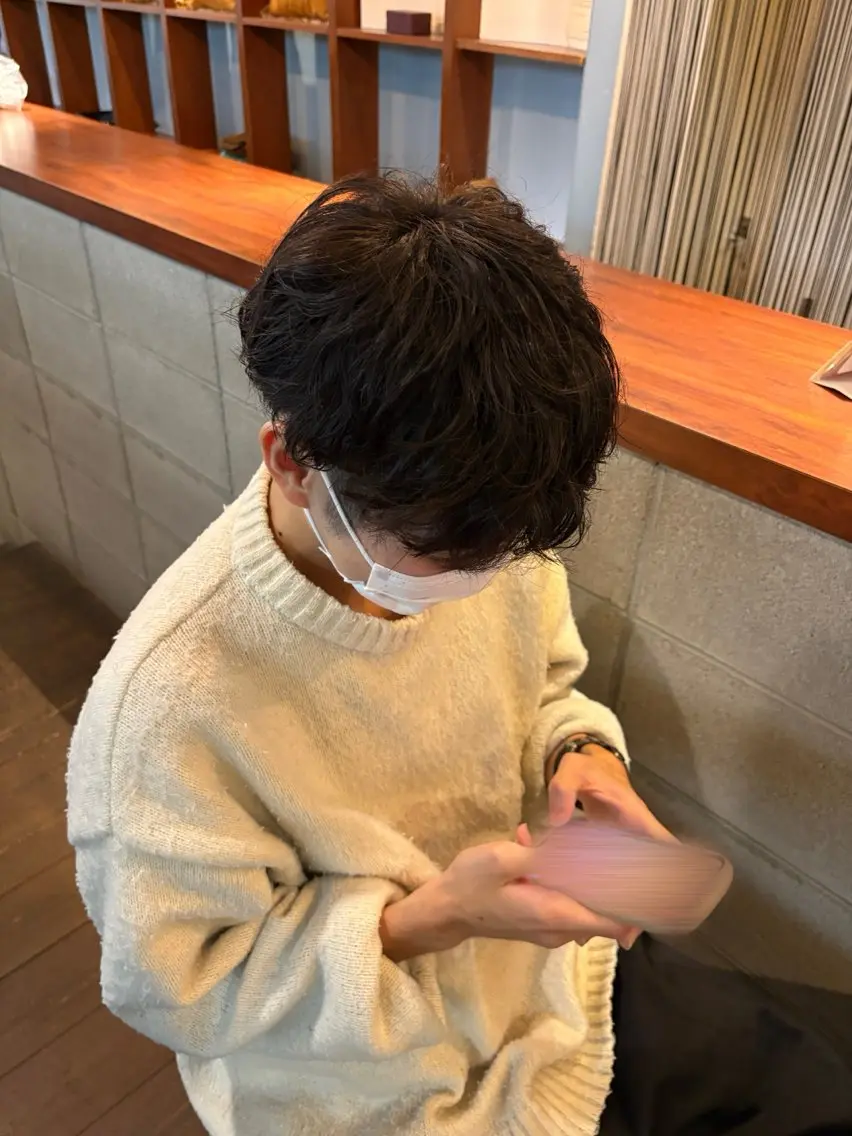 パーマ メンズ 桑田 彩奈のヘアスタイル