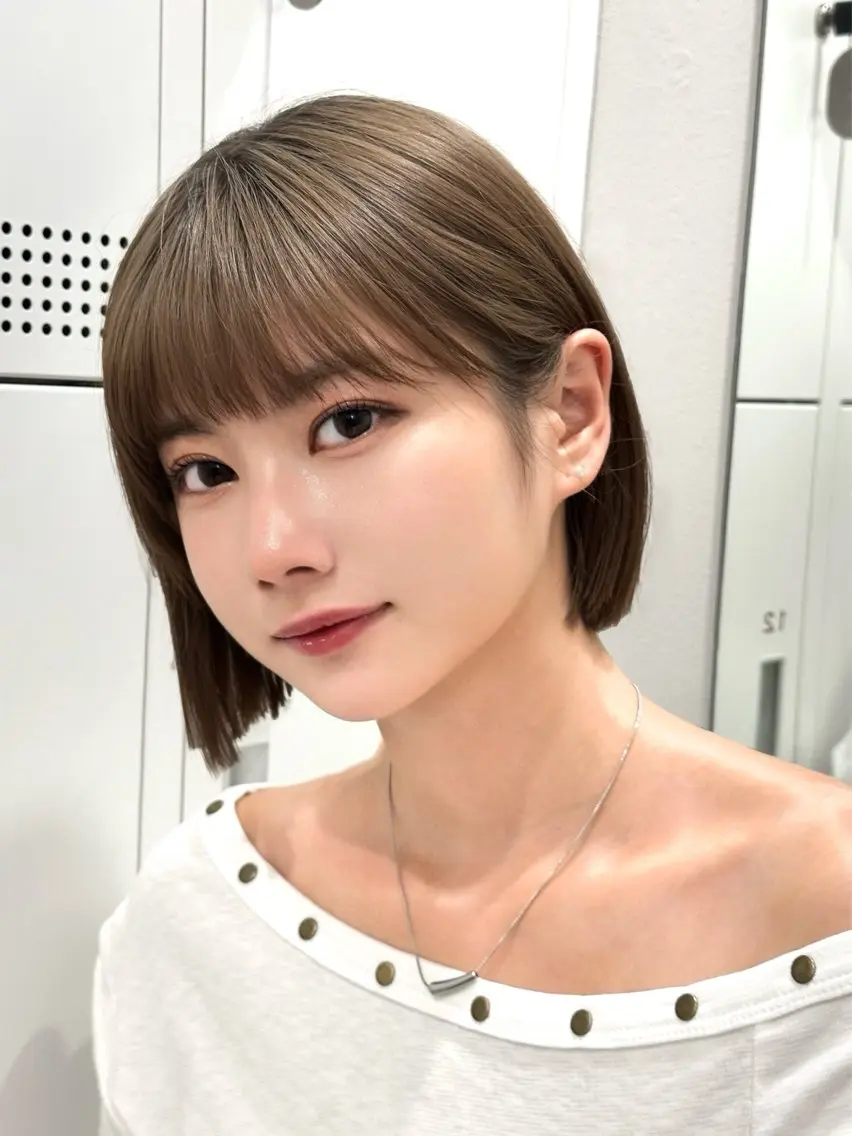 ショート ボブ/透明感 カラー ໒꒱⋆꙳ゆいなのヘアスタイル