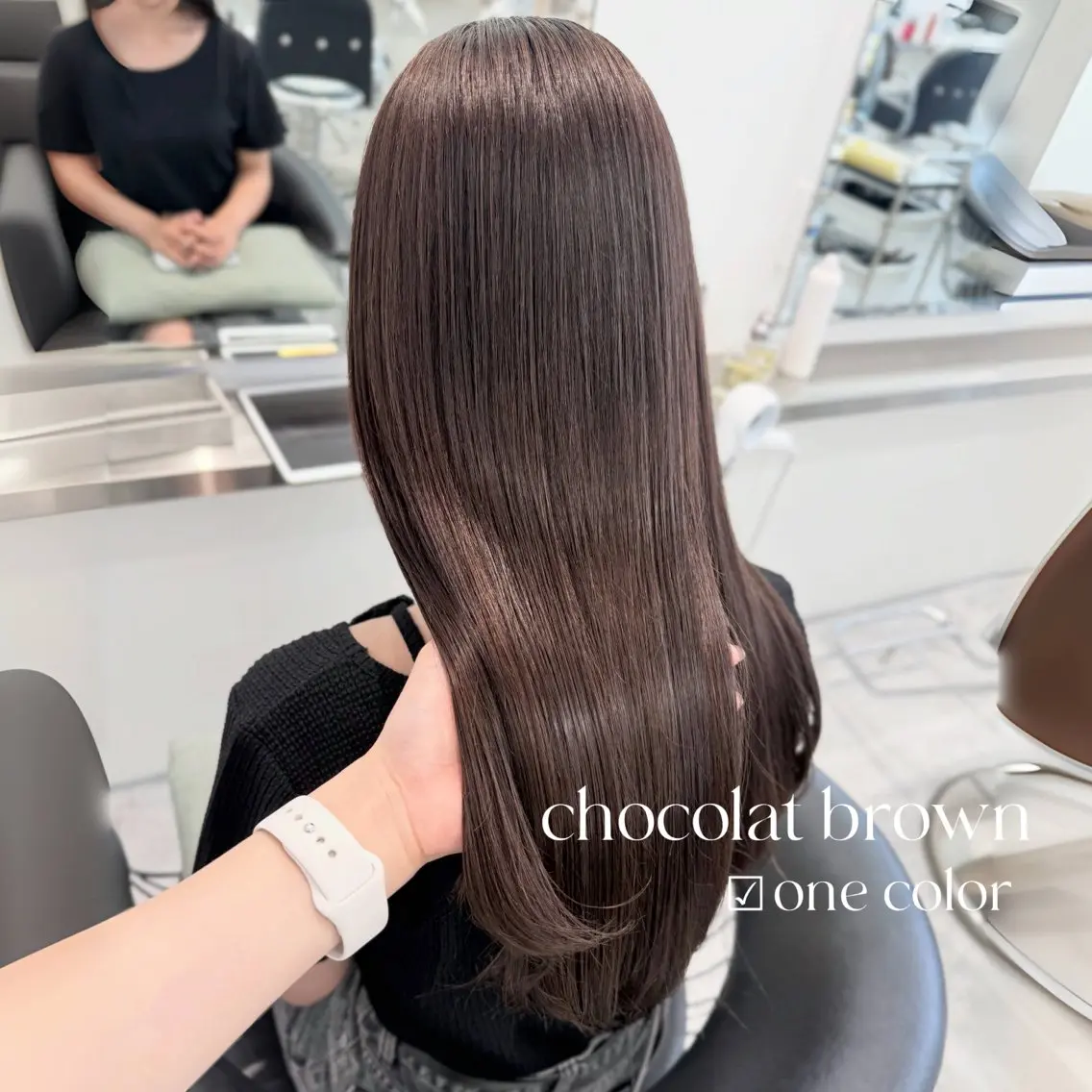 ロング カラー カット ヘアカラー ParveMix￤ 大賀さつき🍨🤍のヘアスタイル