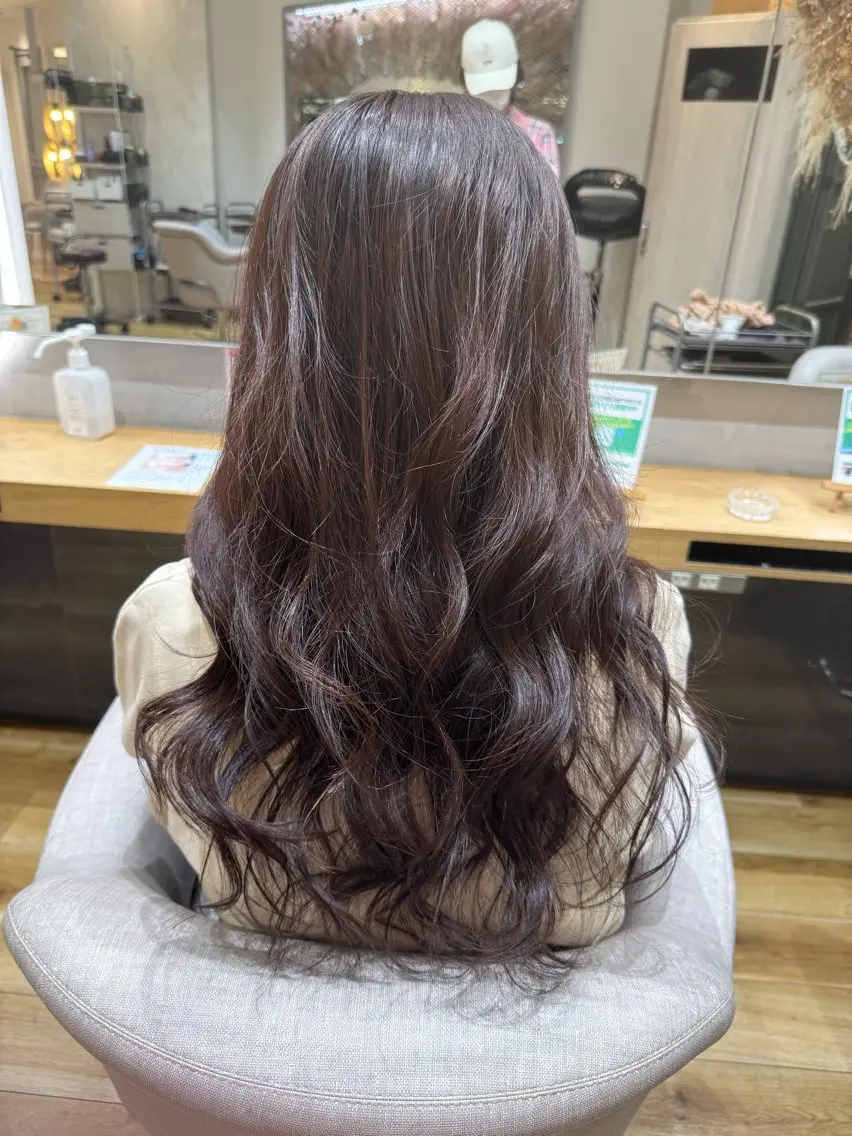 ロング カラー アッシュ ラベンダーカラー ラベンダーアッシュ ☆レディースショート ☆吉崎☆のヘアスタイル