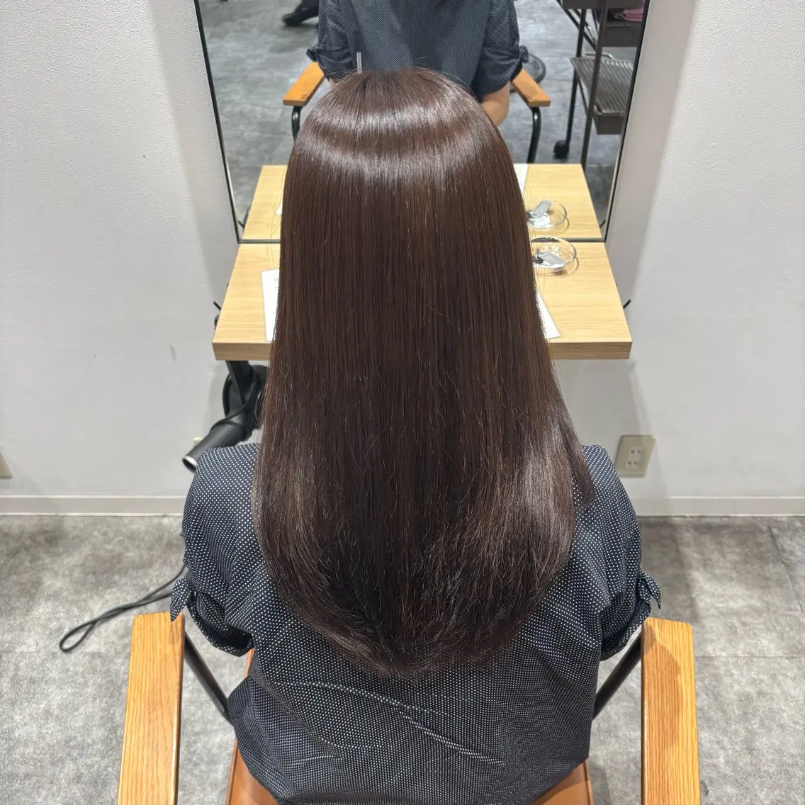 セミロング カラー オレンジ あゆみ ✩.*˚のヘアスタイル