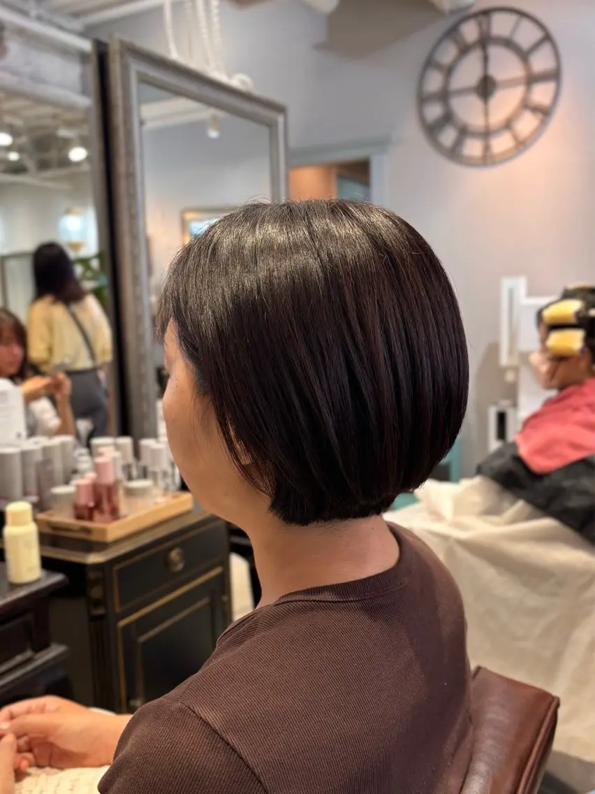 ショート カラー カット ヘアカラー 🌱なゆみ🌱透明感 /ナチュラル/高宮のヘアスタイル