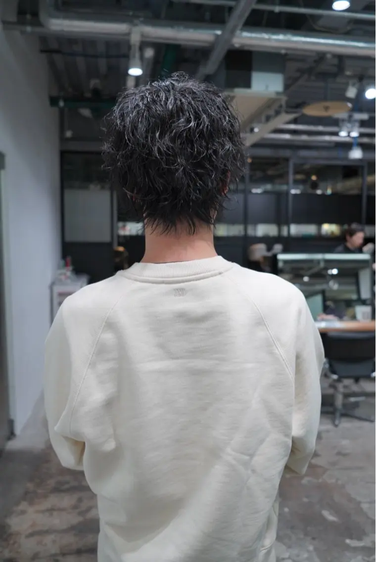 メンズ カット パーマ 倉田 翔のヘアスタイル
