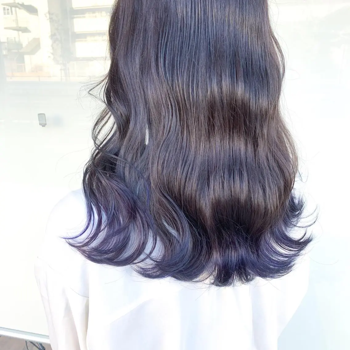 セミロング レイヤー/艶髪カラー 森本くるみのヘアスタイル