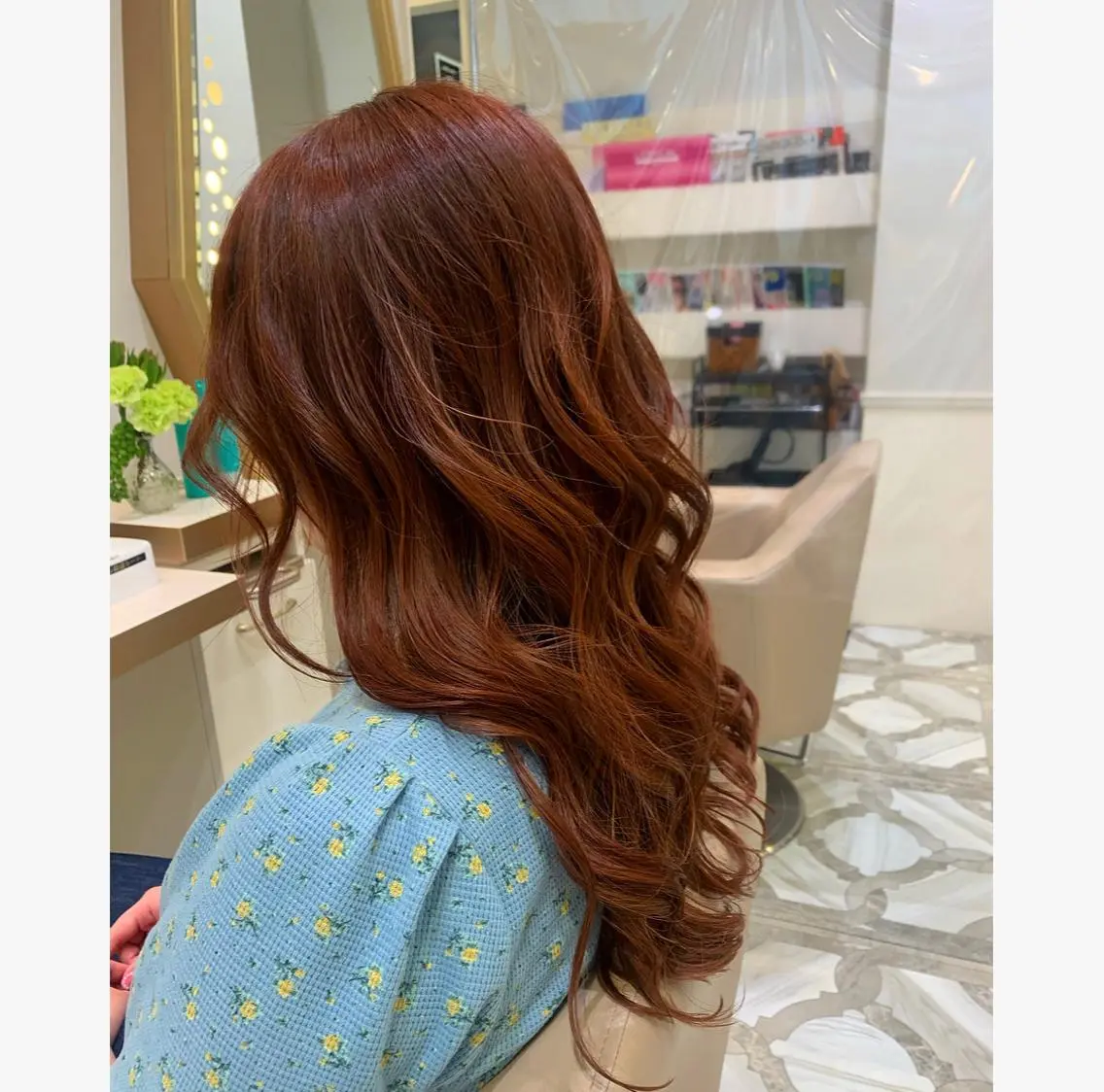 ロング カラー カット ヘアカラー トリートメント 💙美髪救世主💙 関華蓮のヘアスタイル