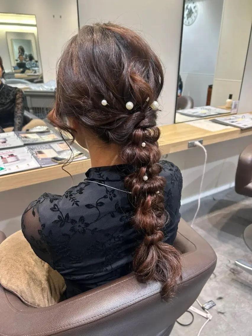 ヘアアレンジ ヘアセット sato akiraのヘアスタイル