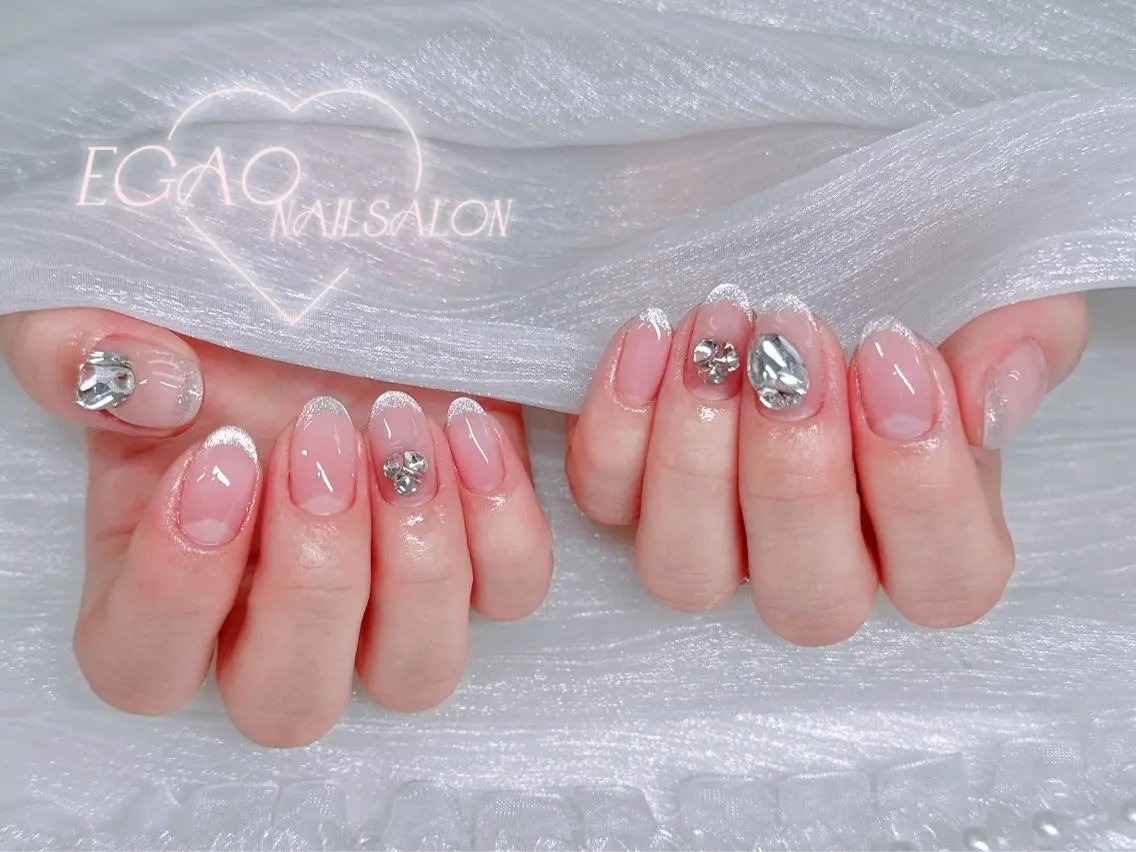 ネイル アートネイル フットネイル フレンチネイル ジェルネイル グラデーション ハンドネイル EGAO NAIL 錦糸町店のネイルデザイン