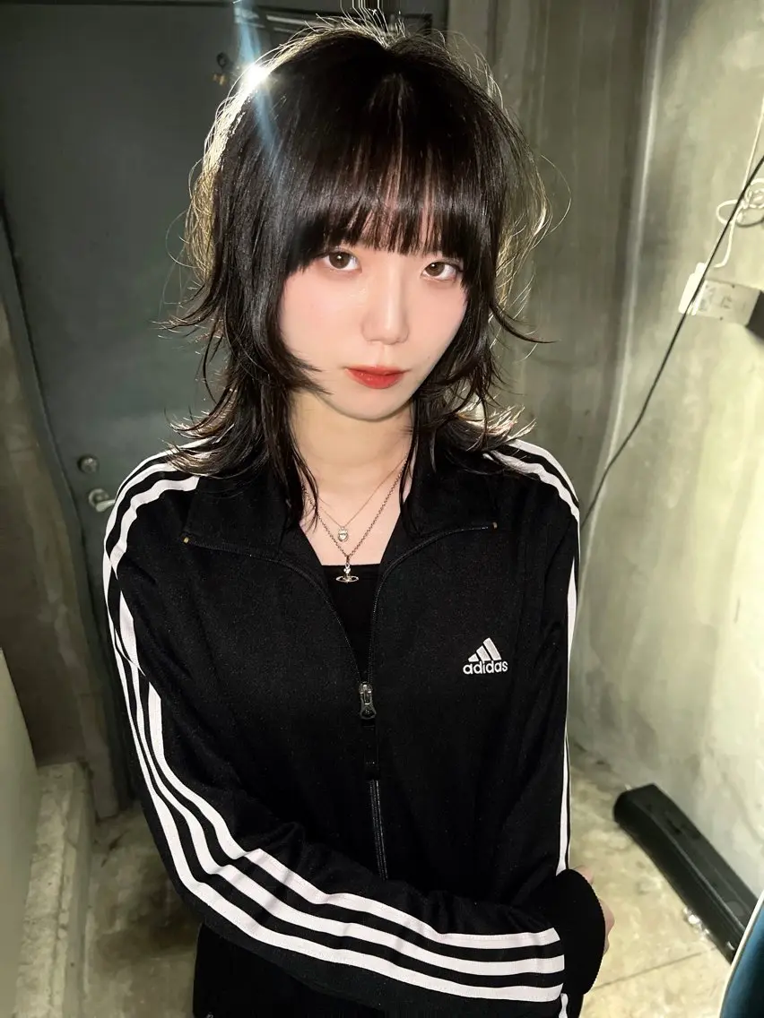ミディアム 【ロングウルフカット 姫カット】伊藤裕哉のヘアスタイル