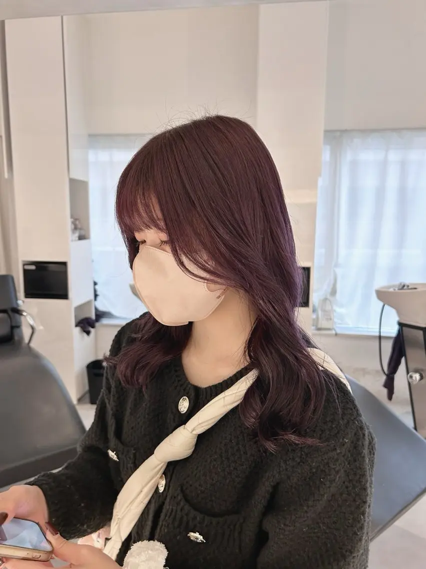 ミディアム カラー 🪞透け感&韓国ヘア 🪞honokaのヘアスタイル