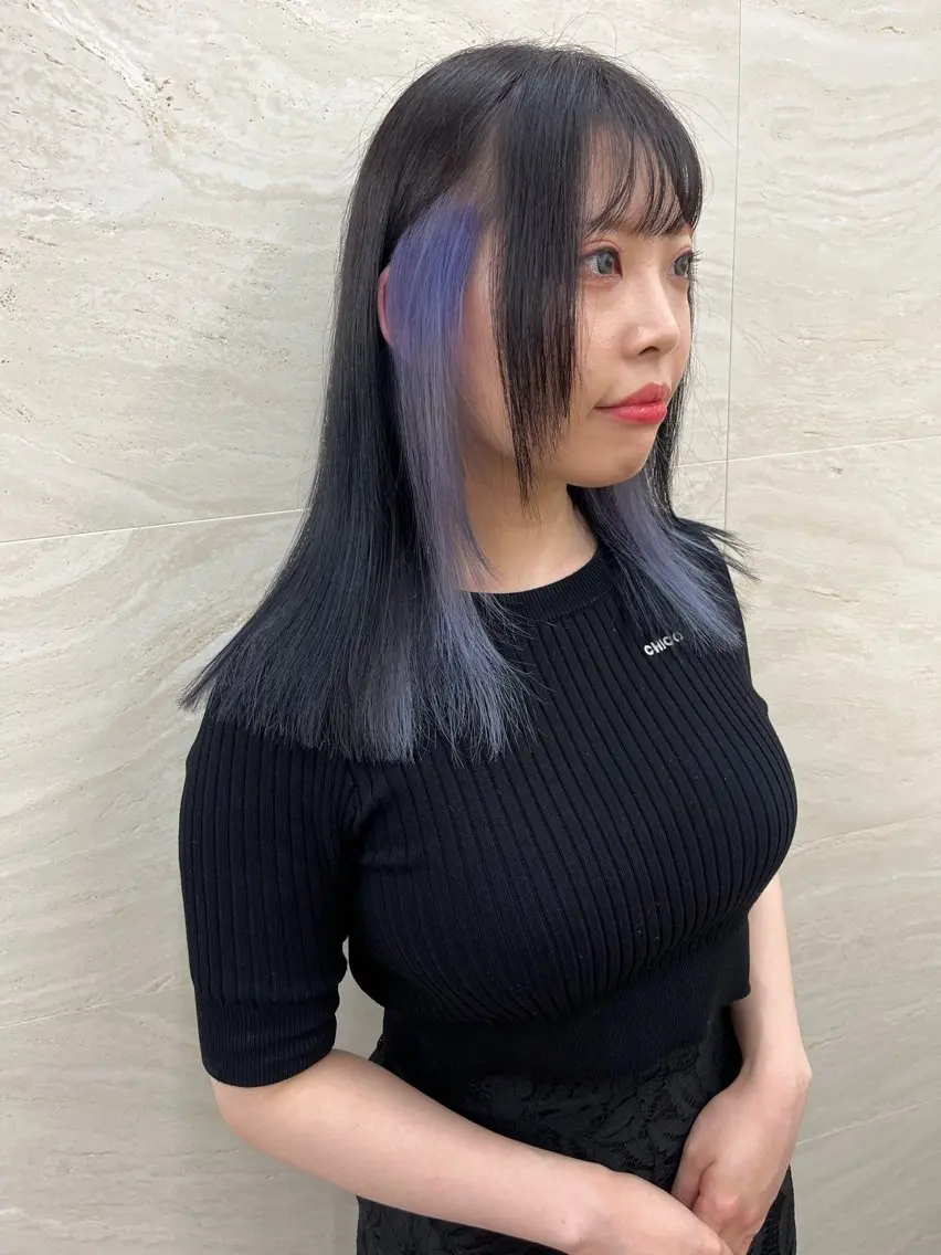 ミディアム カラー カット ヘアカラー トリートメント ヘアセット 🎀透明感 カラー🎀ミズキのヘアスタイル