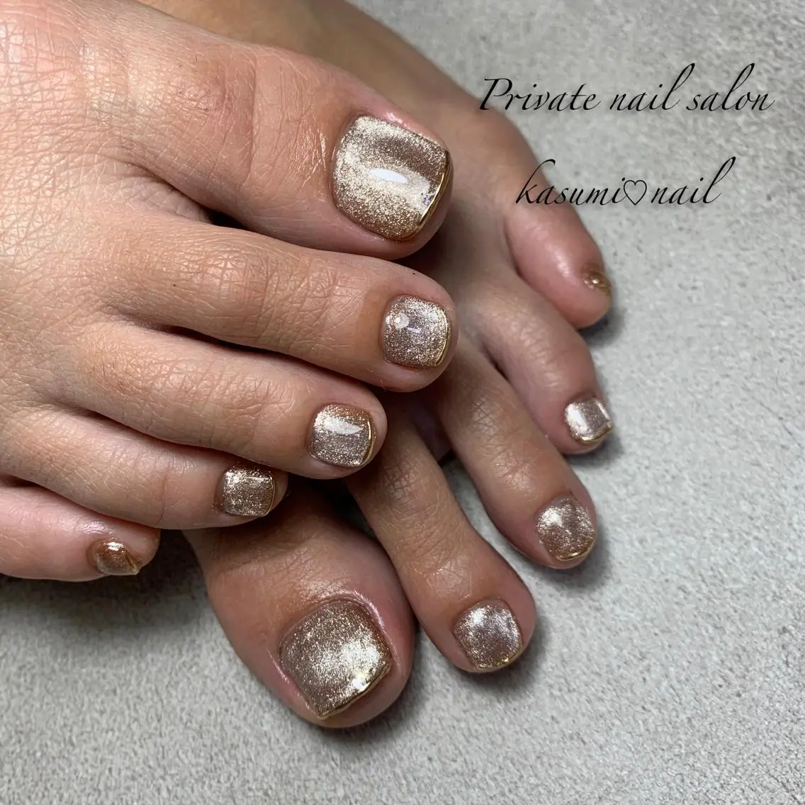 ネイル マグネットネイル ミラーネイル ニュアンスネイル 冬ネイル KASUMI♡ Nailのネイルデザイン