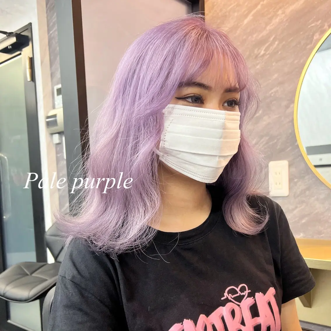 セミロング カラー シールエクステ ハイトーンカラー エクステ ヘアカラー トリートメント シールエクステ特化 ハイトーン、NANAのヘアスタイル