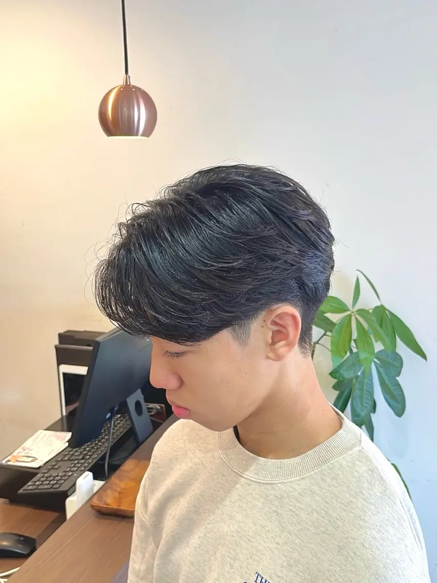 パーマ メンズ メンズパーマ ニュアンスパーマ カット パーマ トリートメント 今在家 玲【艶髪スト レート/メンズ】のヘアスタイル
