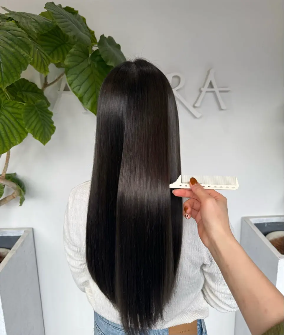 【次世代型髪質改善🎀】似合わせカット+透明感カラー+髪質改善NOA🤍（ホームケア付🧴）の写真