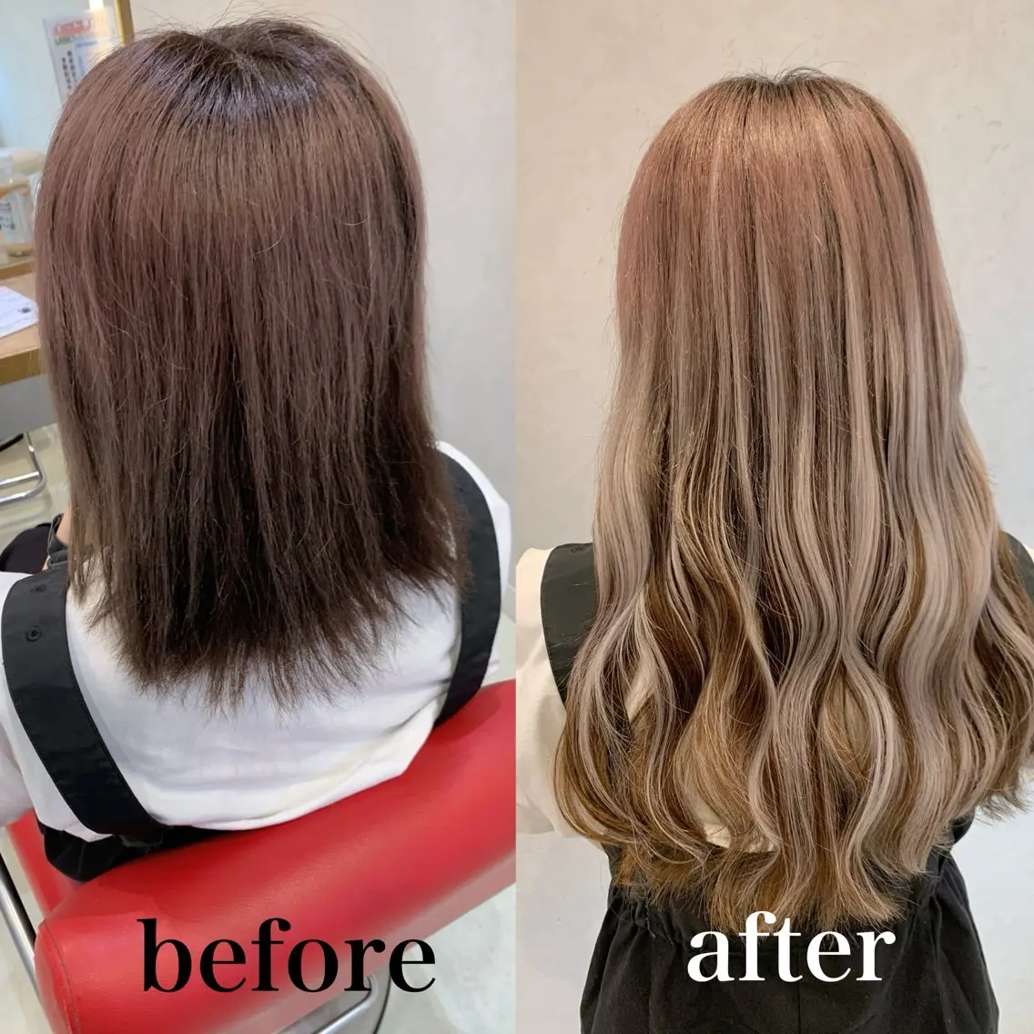 ロング ヘアアレンジ シールエクステ ボブ エクステ ロング ヘアカラー エクステ ayumi🌈 インナーカラー🌈のヘアスタイル